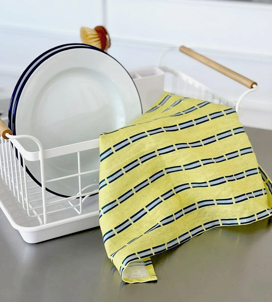 Lettuce | Tea Towel | Ribbon Stripe