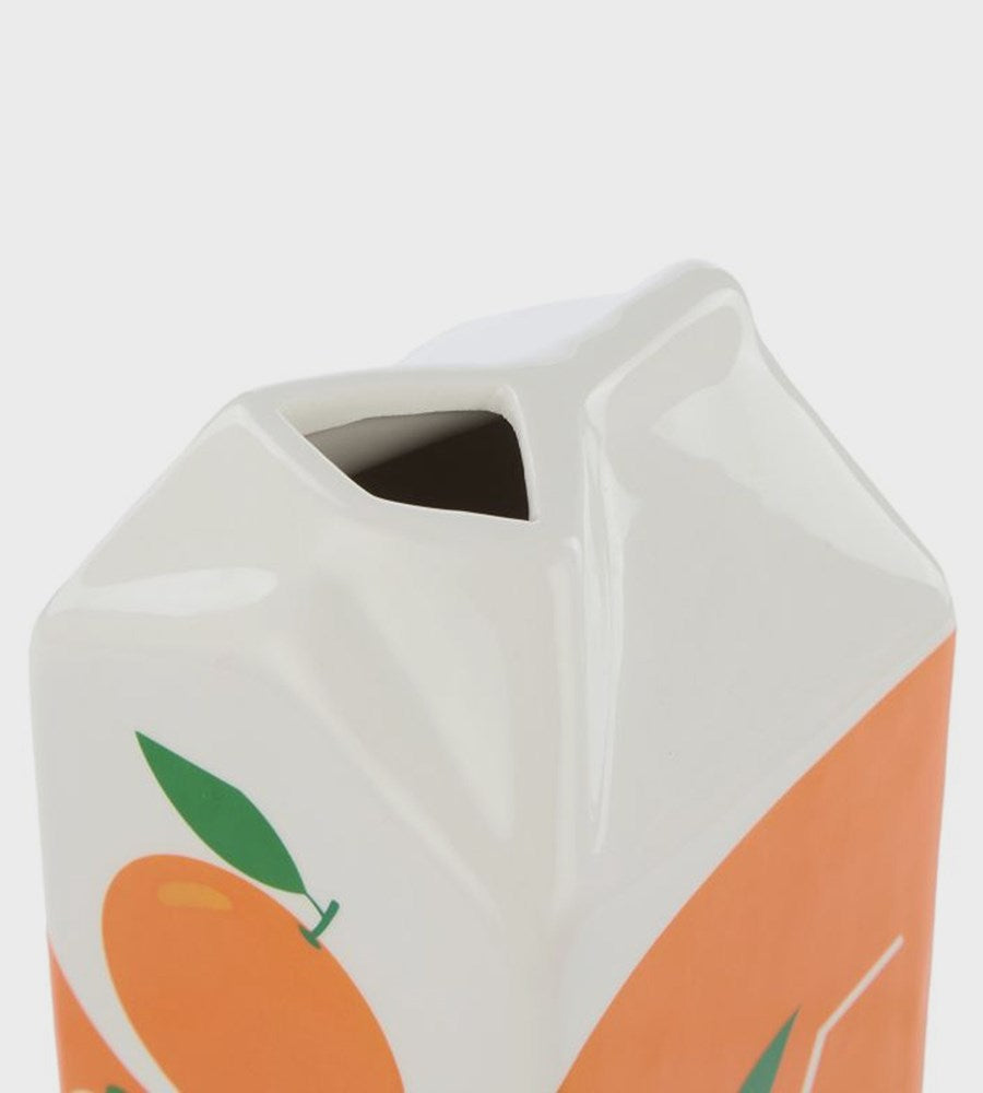 Lewis Orange Juice Carton Vase