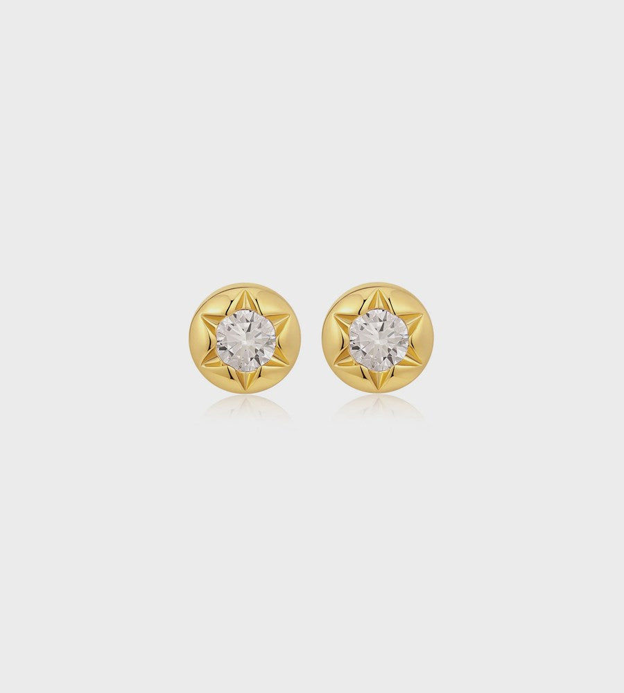 Luv AJ Rosebud Studs Gold