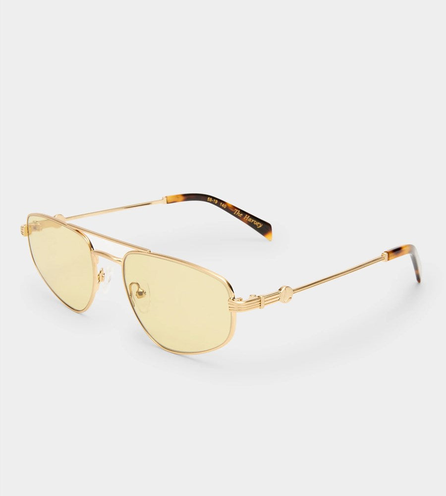 Luv Lou Sunglasses | The Harvey | Brushed Gold