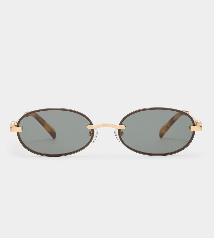 Luv Lou Sunglasses | The Jean | Brushed gold