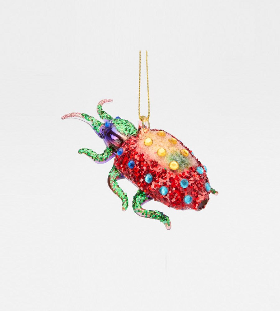 Majestic Sunset Beetle Decoration
