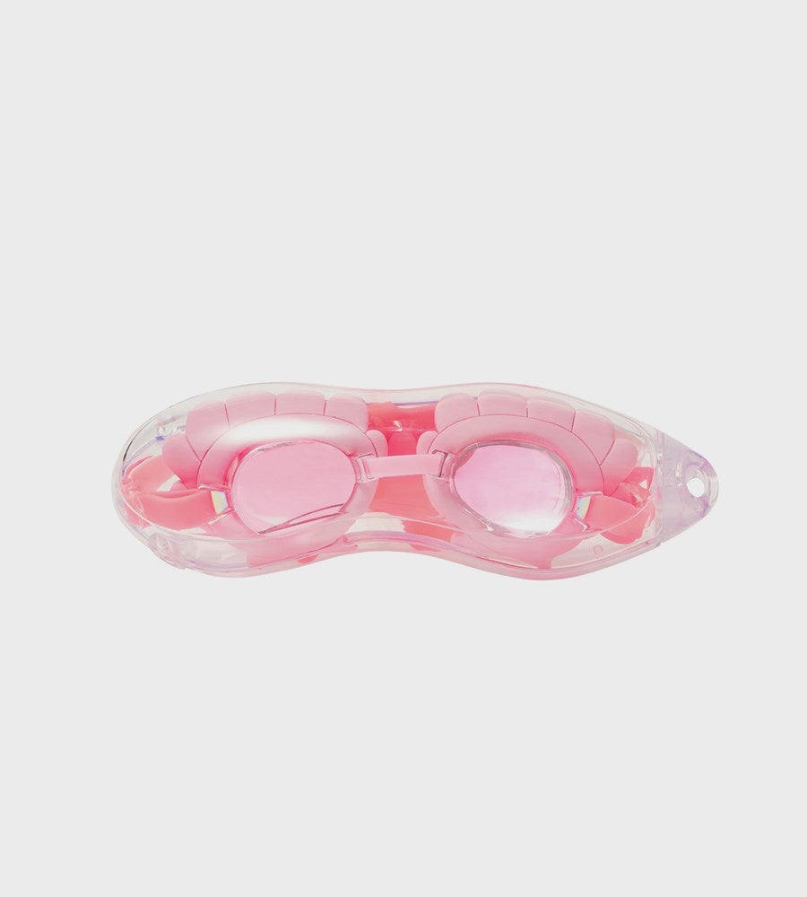 Pink eye mask on a white background