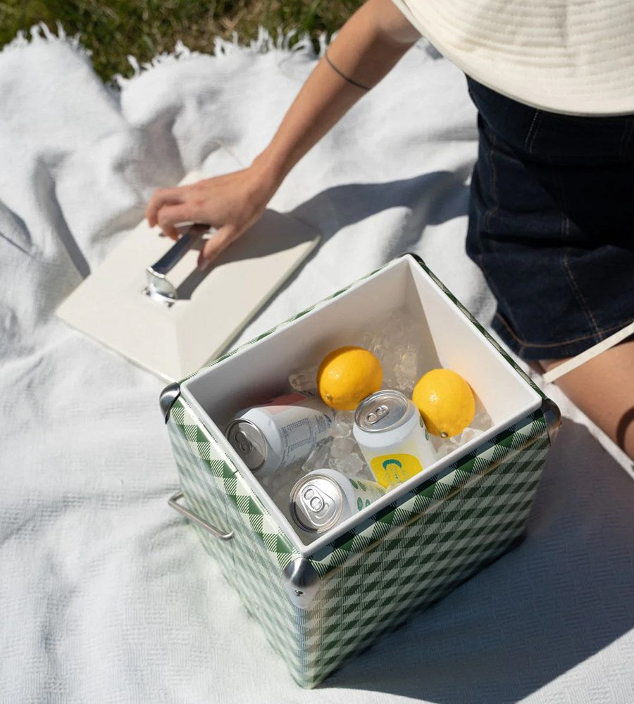 Napoleon Goods | Mini Chilly Bin | Avocado Gingham