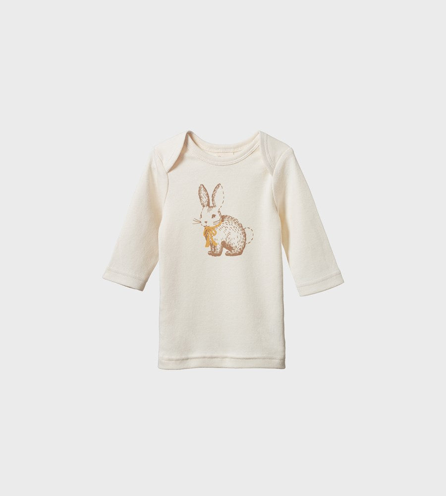 Nature Baby | Baby Tee | Rabbitty Natural Print