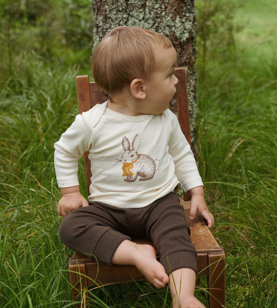 Nature Baby | Baby Tee | Rabbitty Natural Print