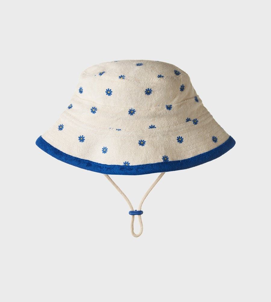 Nature Baby I Bucket Sunhat Terry I Daisy Daze Blue Print