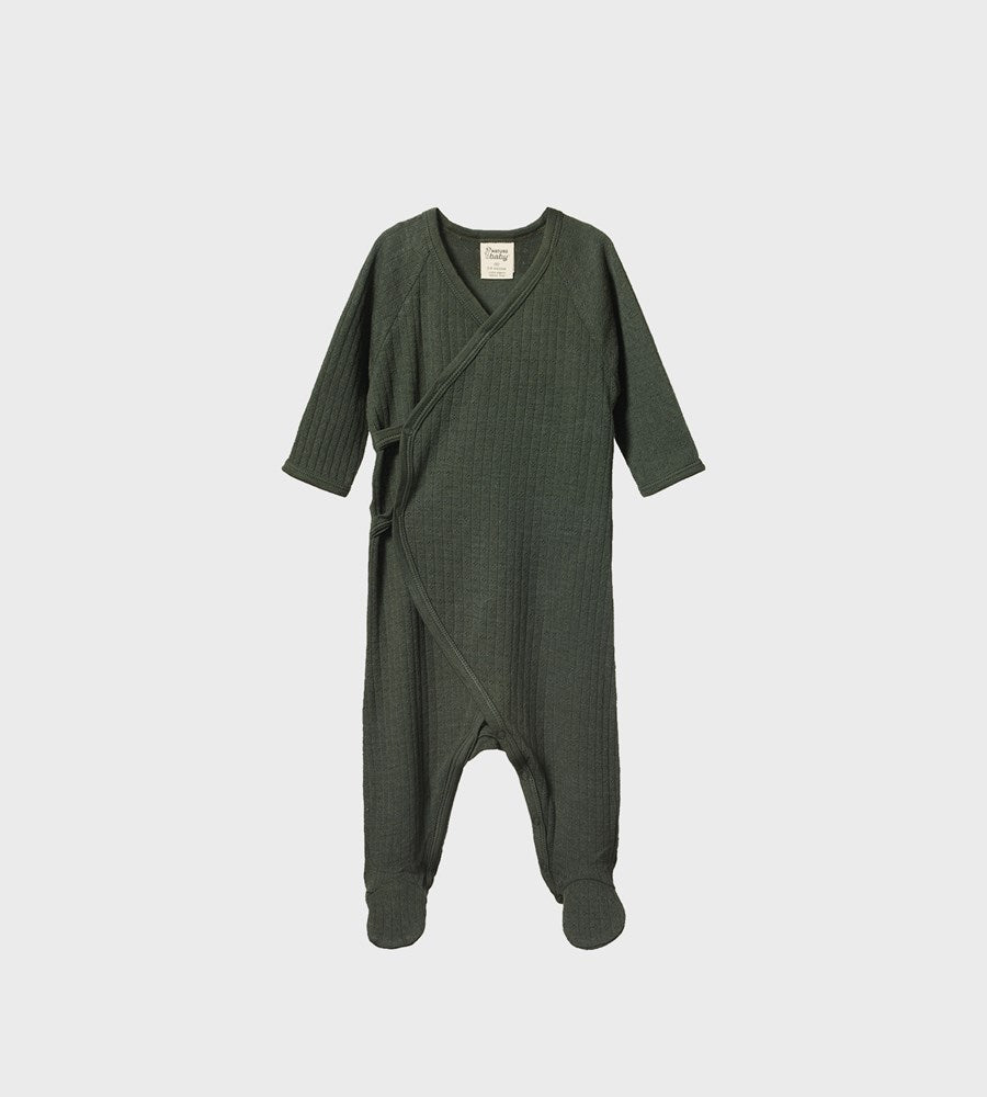 Nature Baby Henley Pyjama Suit Grande Pear Print