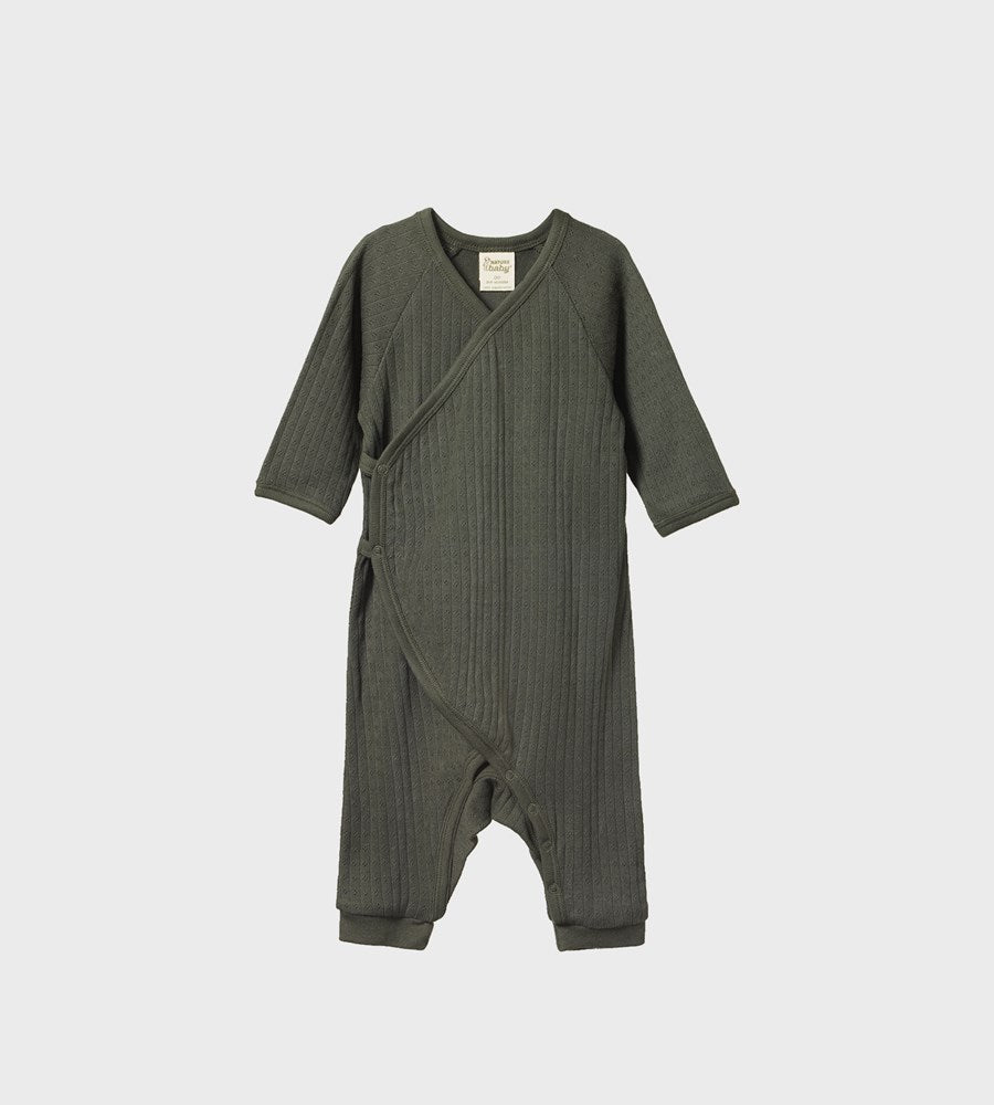 Nature Baby Henley Pyjama Suit Grande Pear Print