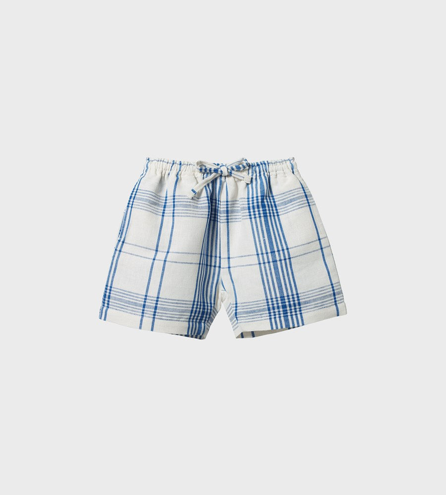 Nature Baby I Linen Rafferty Shorts I Clyde Check