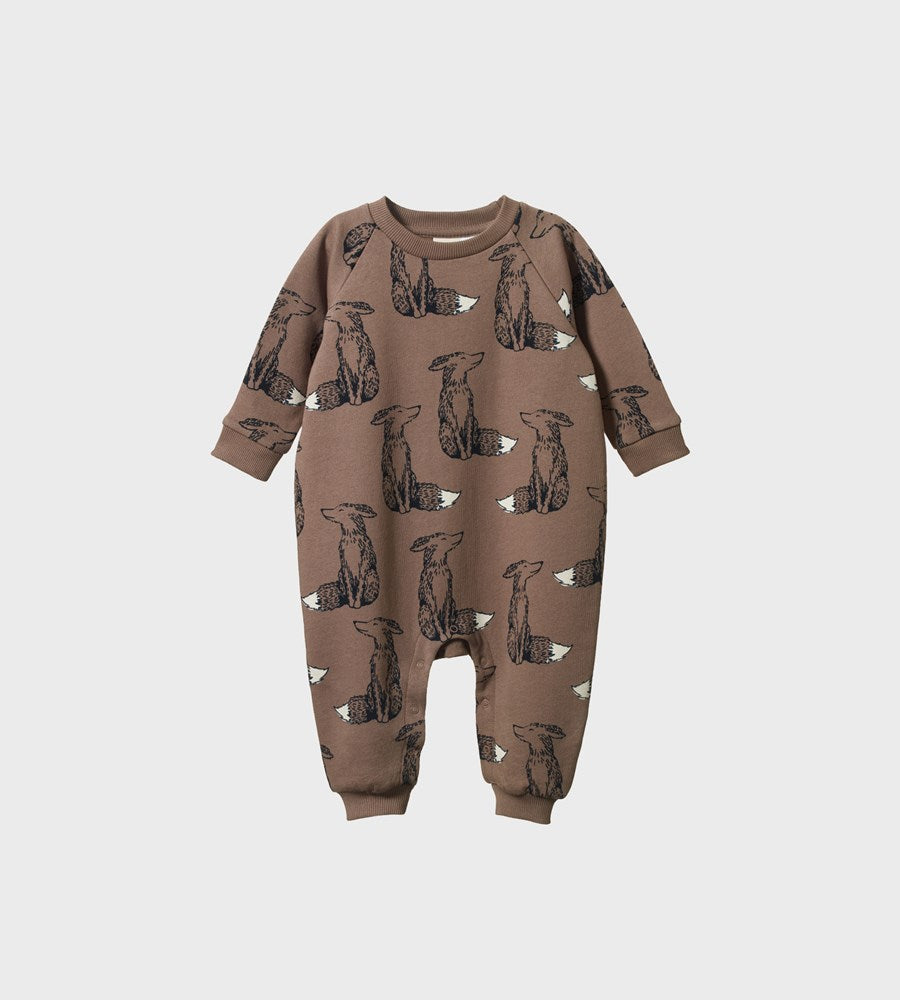 Nature Baby | Long Sleeve Juno Romper | Foxy Cub Print