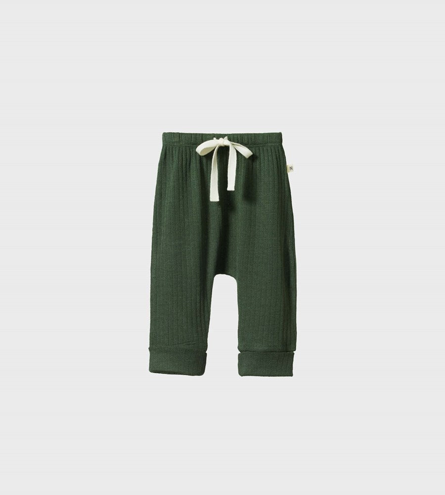 Nature Baby | Mer Ess Drawstring Pants Pointelle | Thyme