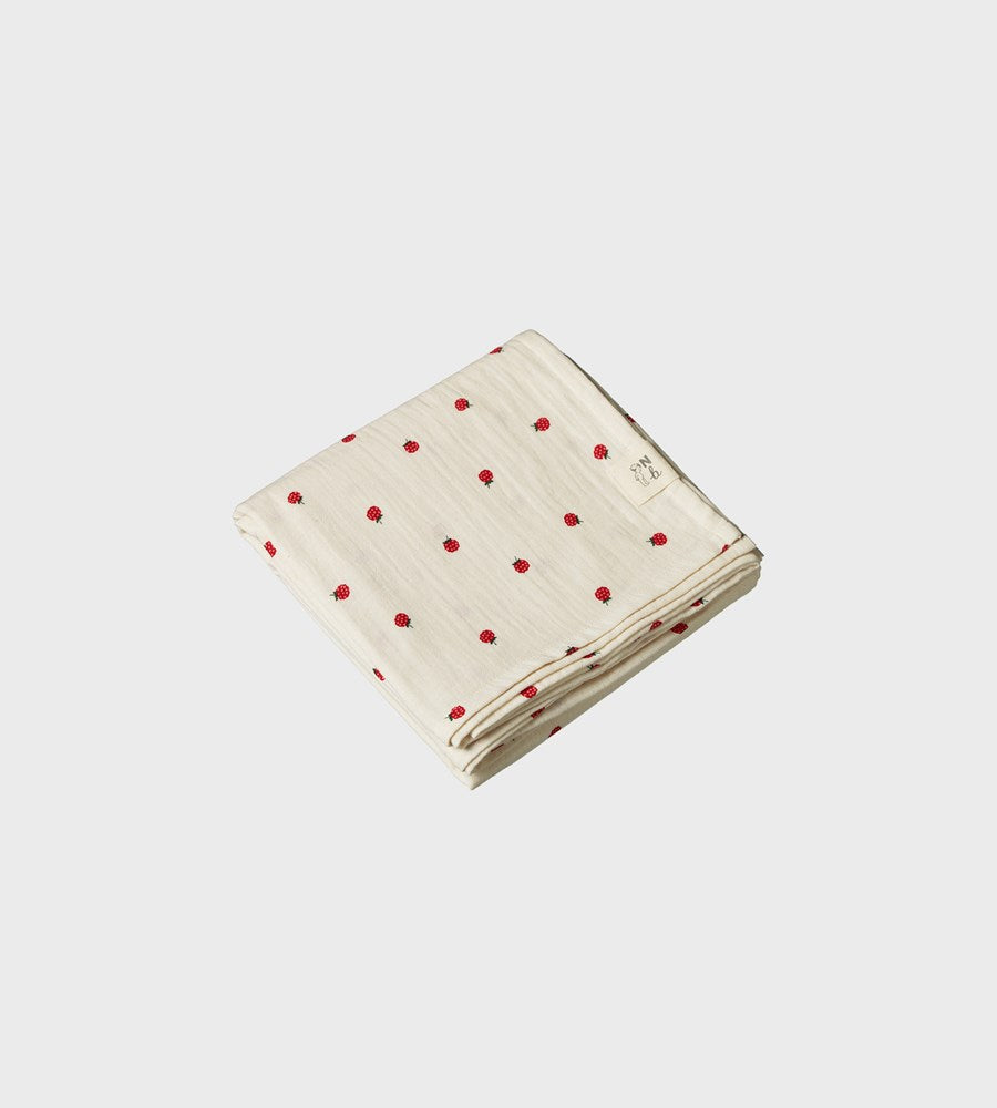 Nature Baby I Muslin Wrap I Raspberry Print