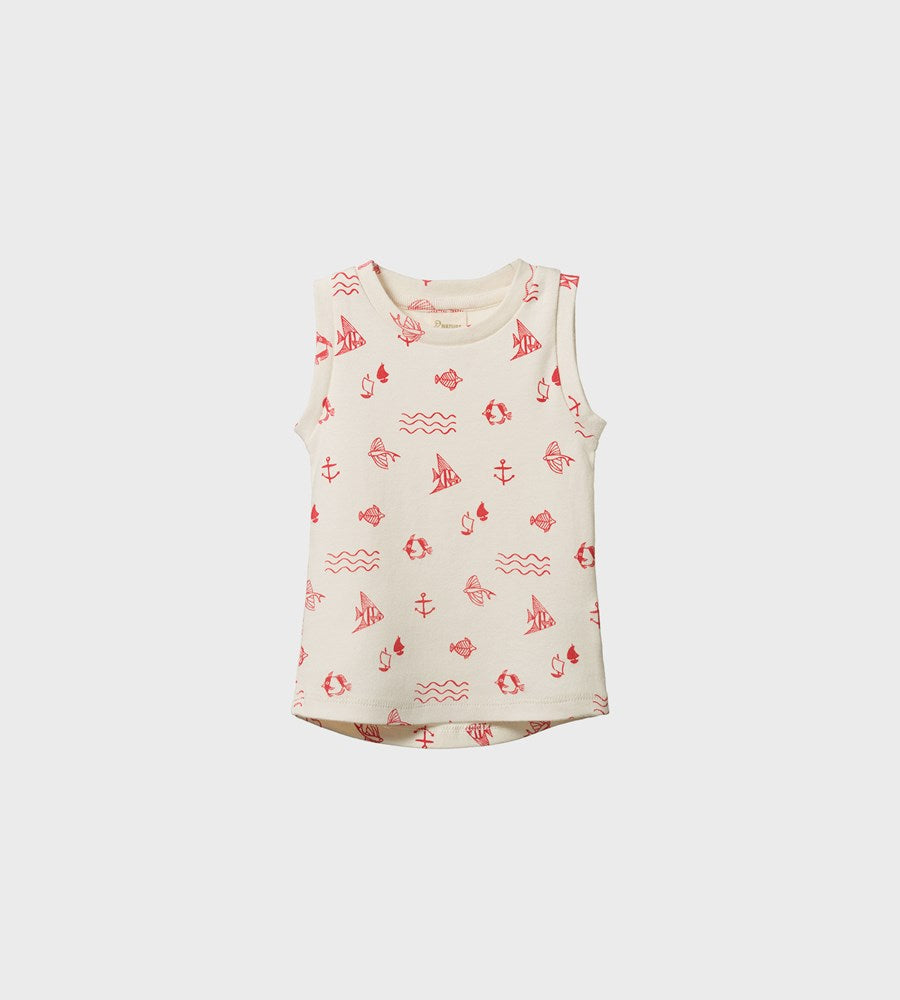 Nature Baby I Ocean Tank I Atlantic Red Print