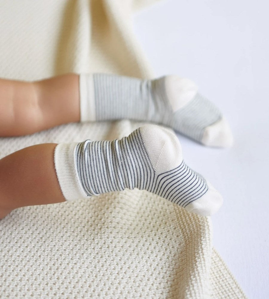 Nature Baby | Organic Cotton Socks | Navy Stripe