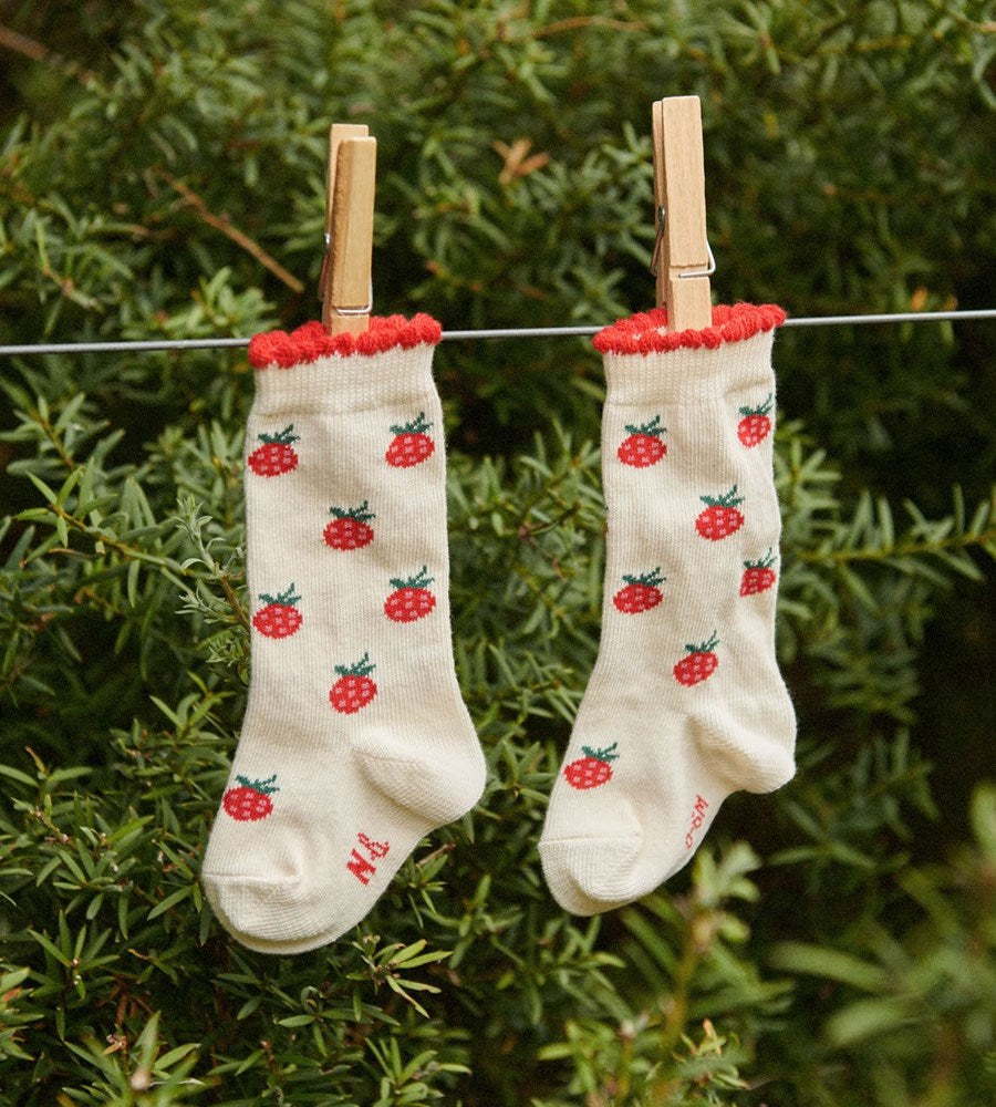 Nature Baby I Organic Cotton Socks I Raspberries