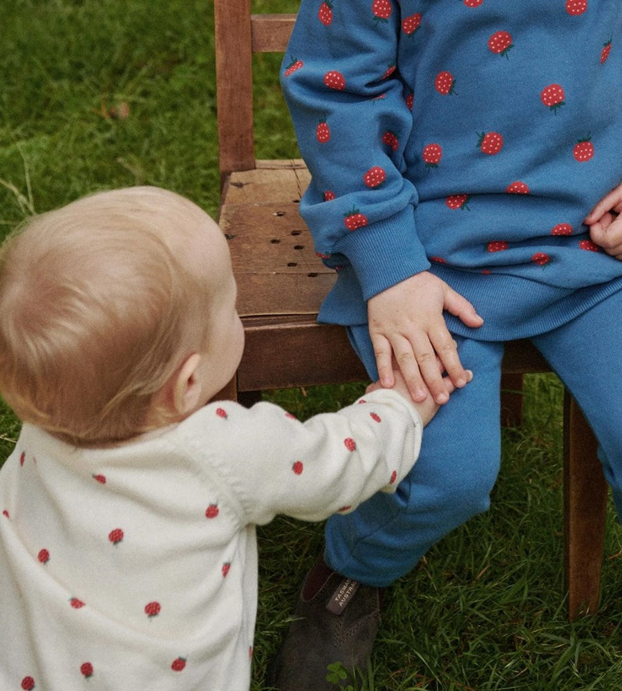 Nature Baby I Piper Cardigan I Raspberry Print