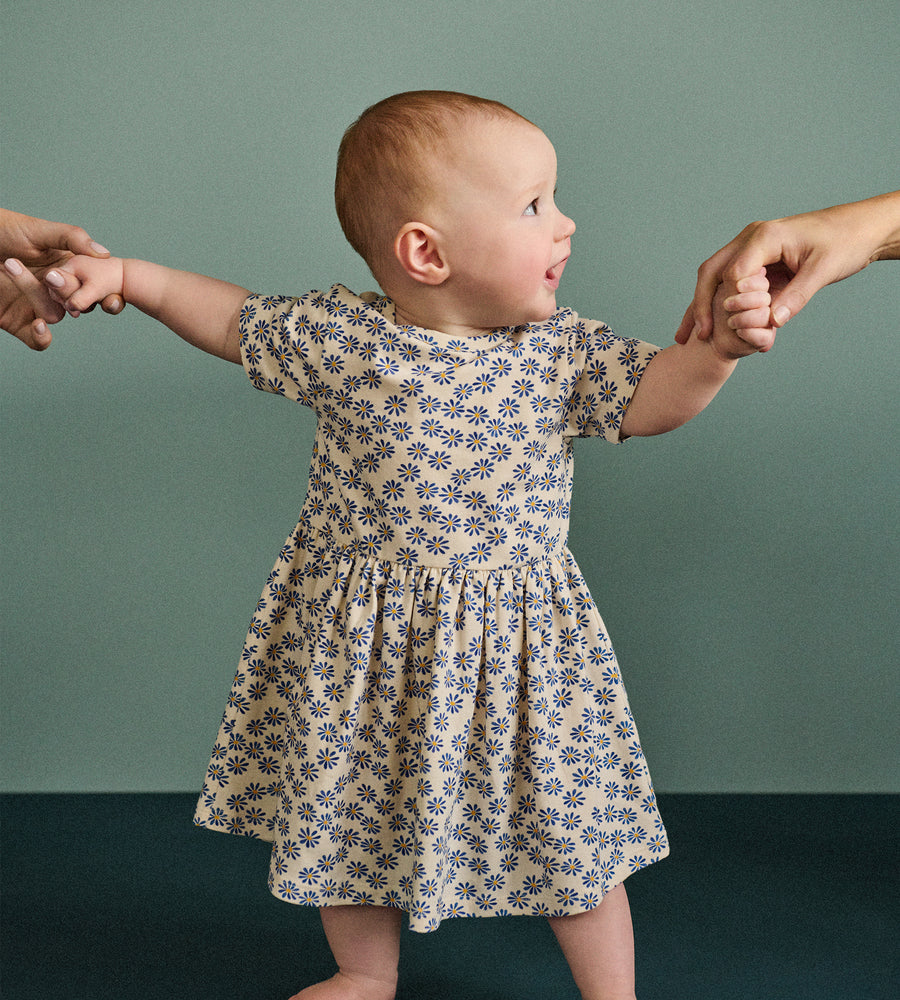 Nature Baby | Saturday Dress | Daisy Daze Meadow Print