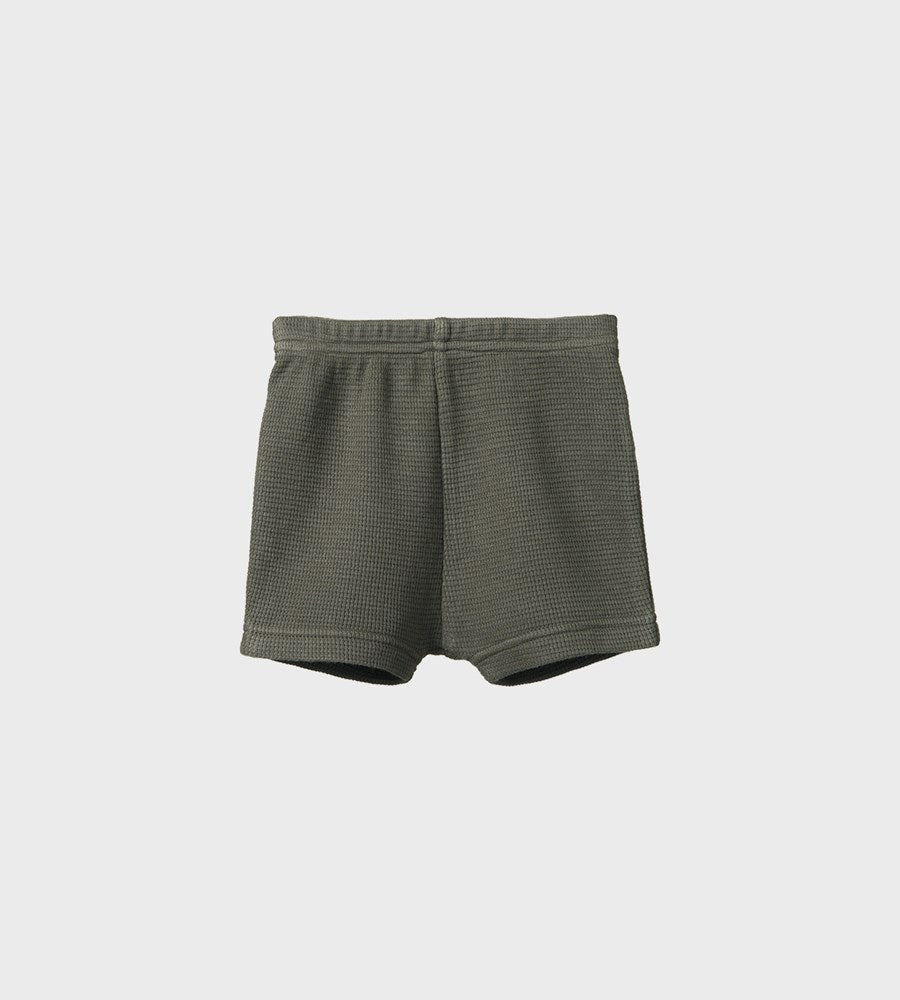 Nature Baby I Selby Waffle Shorts I Thyme