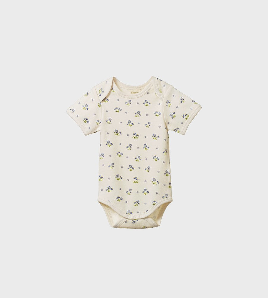 Nature Baby | Short Sleeve Bodysuit | Daisy Daze Print