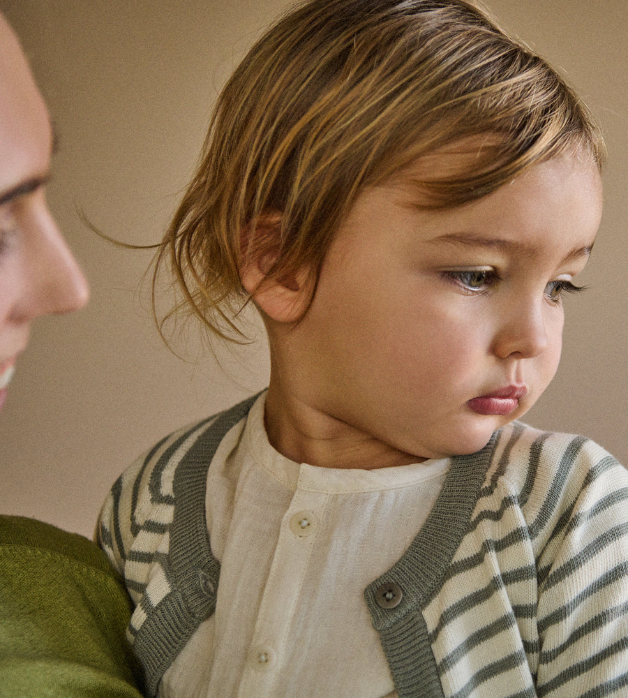 Nature Baby | Piper Cardigan | Brook Sailor Stripe