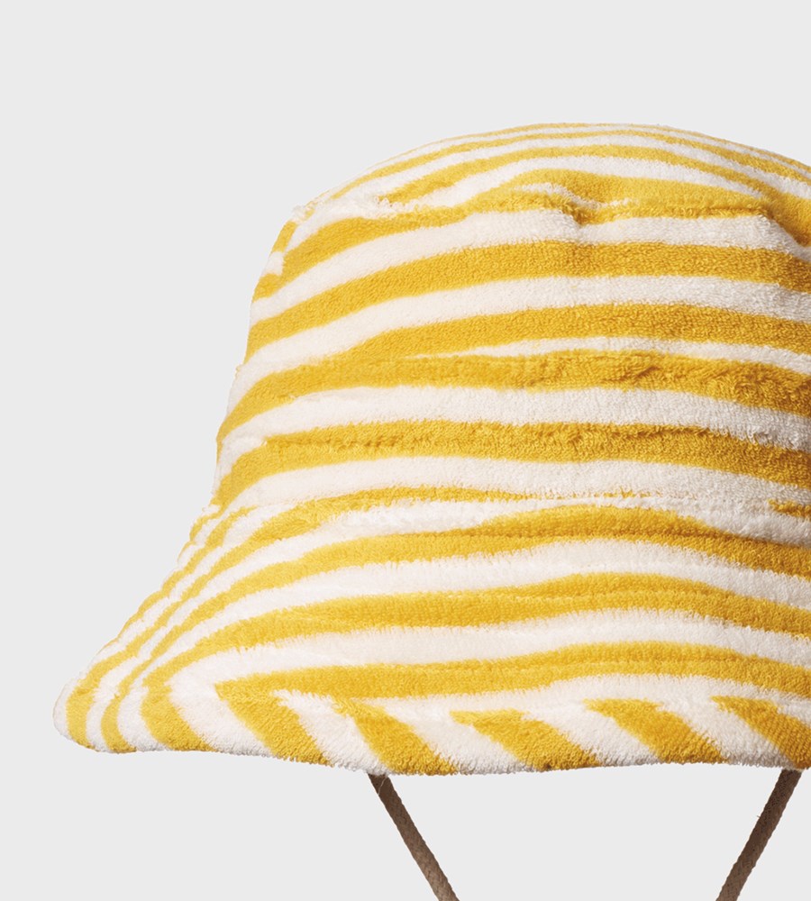 Nature Baby | Bucket Sunhat Terry | Golden Sea Stripe