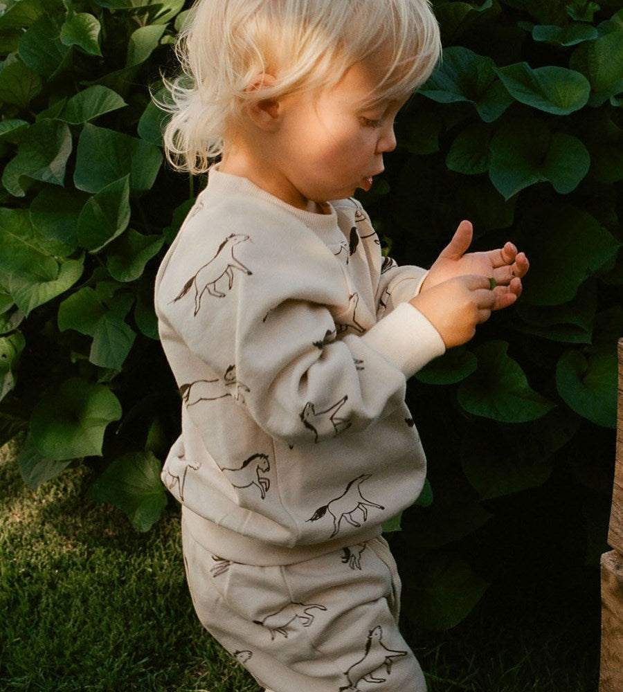 Nature Baby | Emerson Sweater | Grande Gallop Print