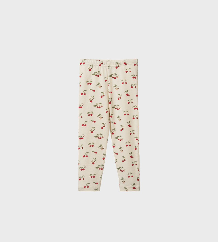 Floral-patterned pants on a white background
