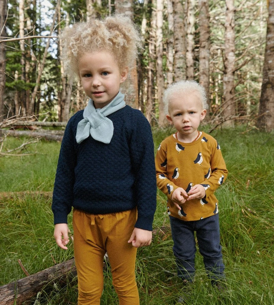 Nature Baby I Long Sleeve River Tee I Puffin Toffee Print