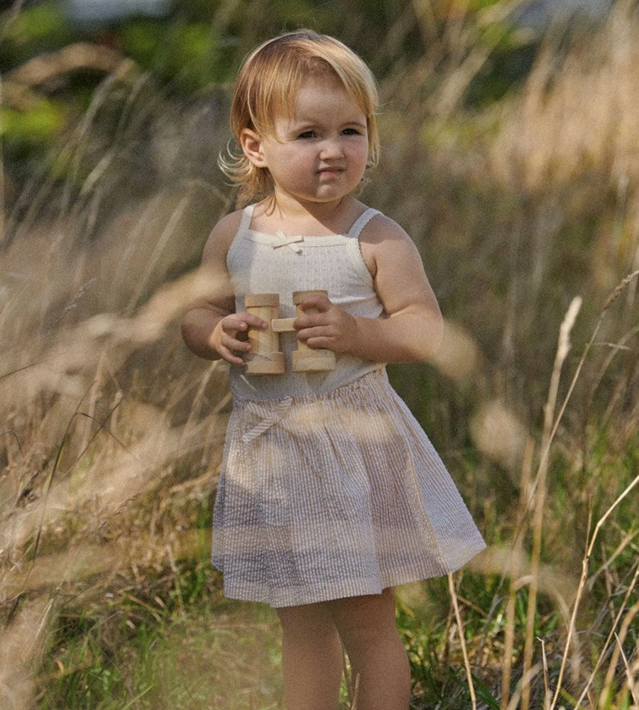 Nature Baby | Orchard Skirt Seersucker | Golden Stripe