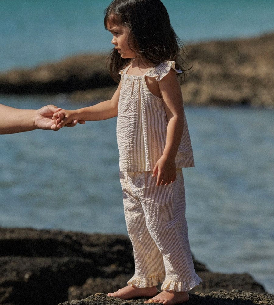 Nature Baby | Petal Top | Golden Stripe