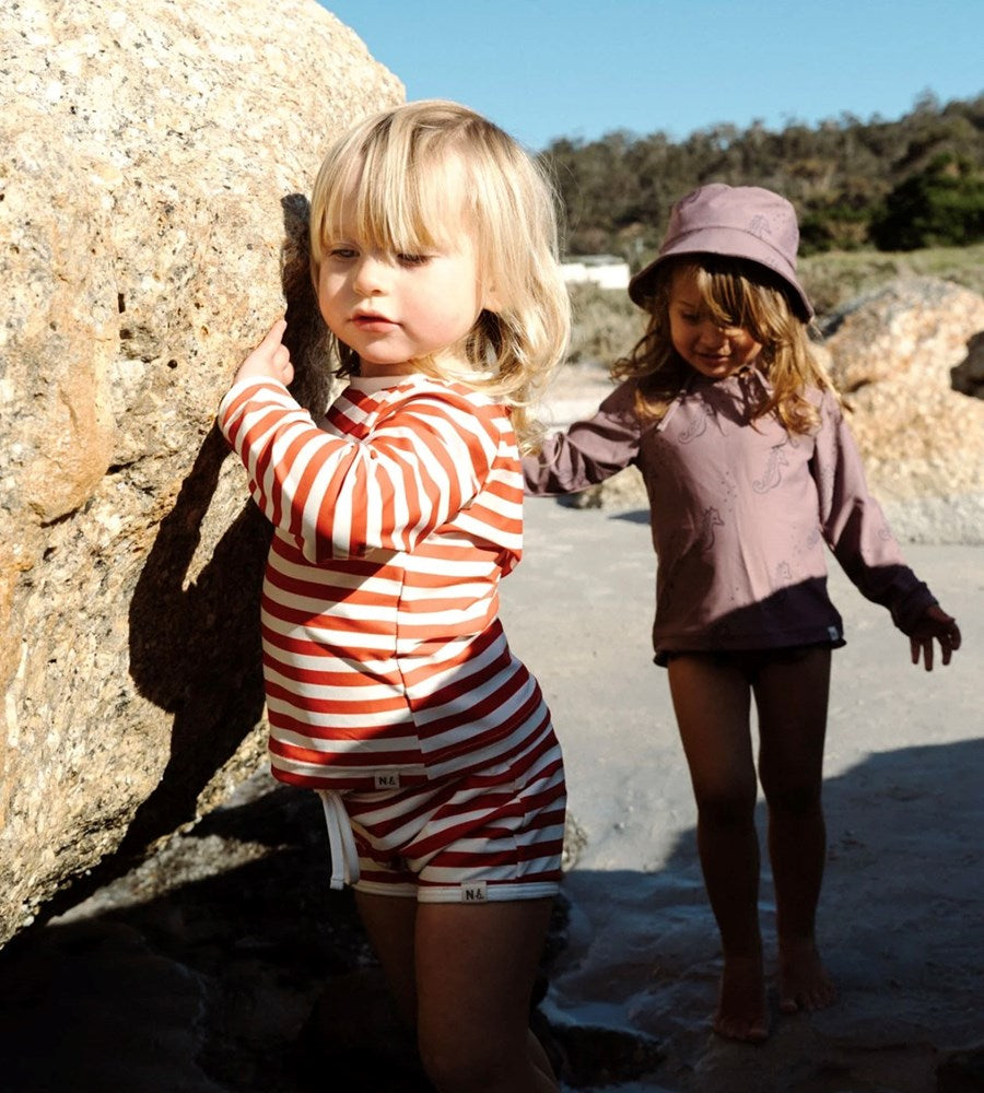 Nature Baby | Splash Shorts | Red Sea Stripe