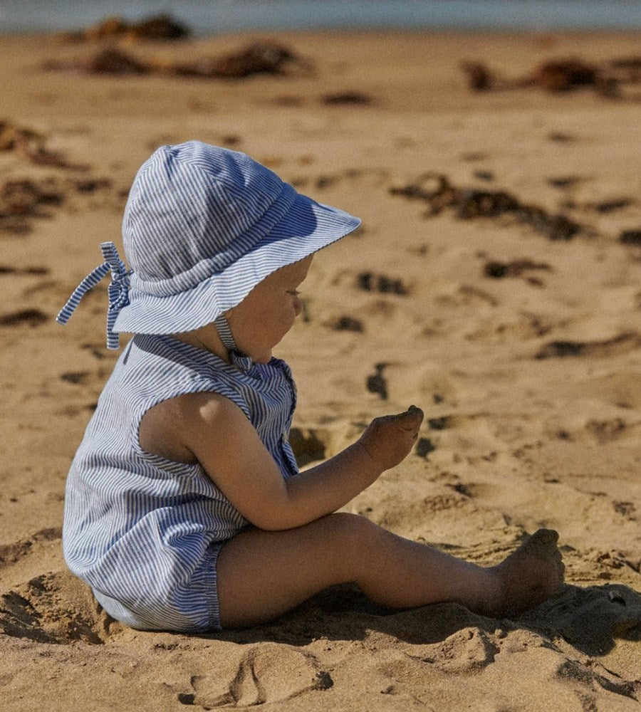 Nature Baby | Sunhat Linen | Blue Stripe