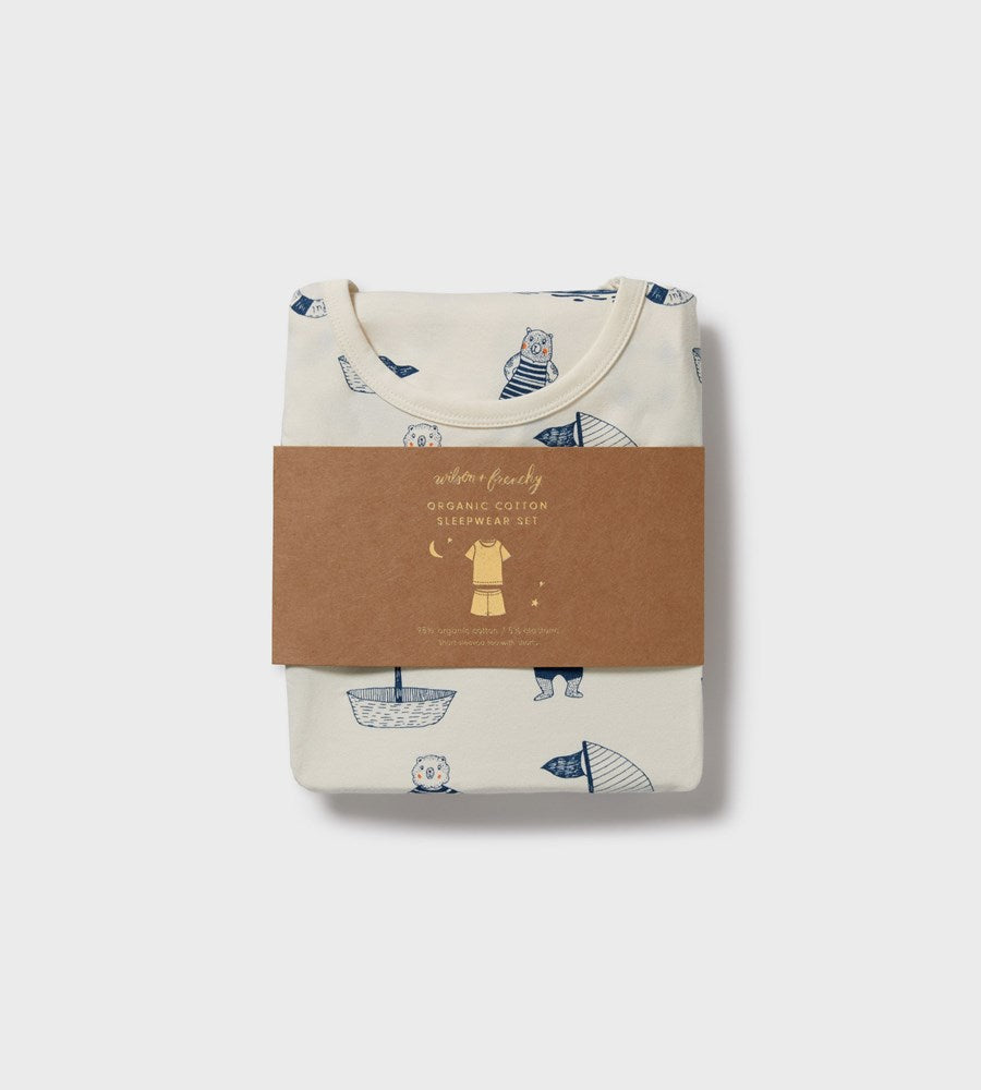 Wilson & Frenchy | Organic Short Sleeve Pyjamas | Nautical Bear