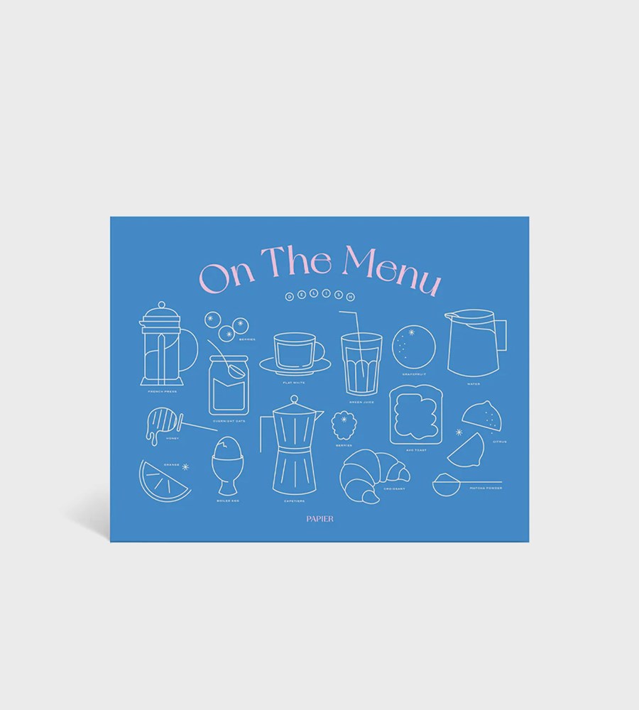 On The Menu Meal Planner | Softcover A5 | Blue