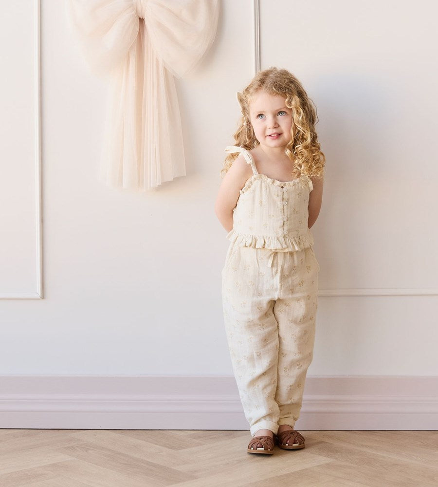 Jamie Kay | Organic Cotton Muslin Cordelia Pant | Pauline Chamomile