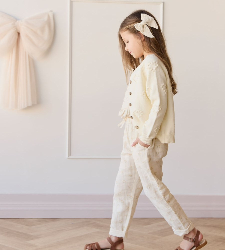 Jamie Kay | Organic Cotton Muslin Cordelia Pant | Pauline Chamomile