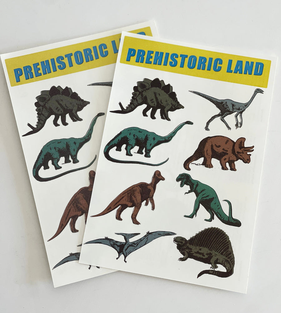 Prehistoric Land Temporary Tattoos (2 sheets)
