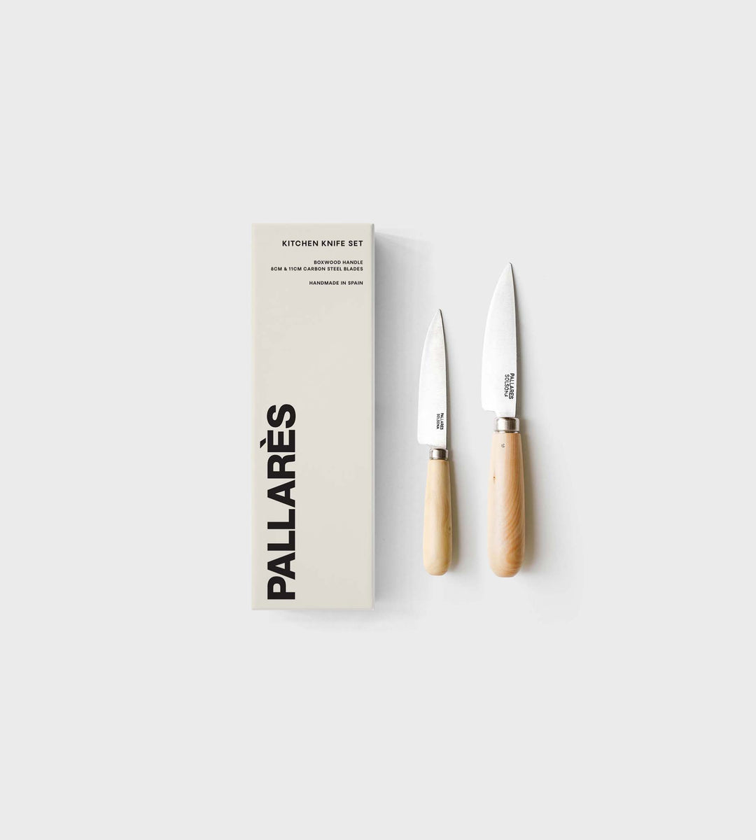 Pallares | Kitchen Knife Set |  8cm & 11cm Carbon Steel