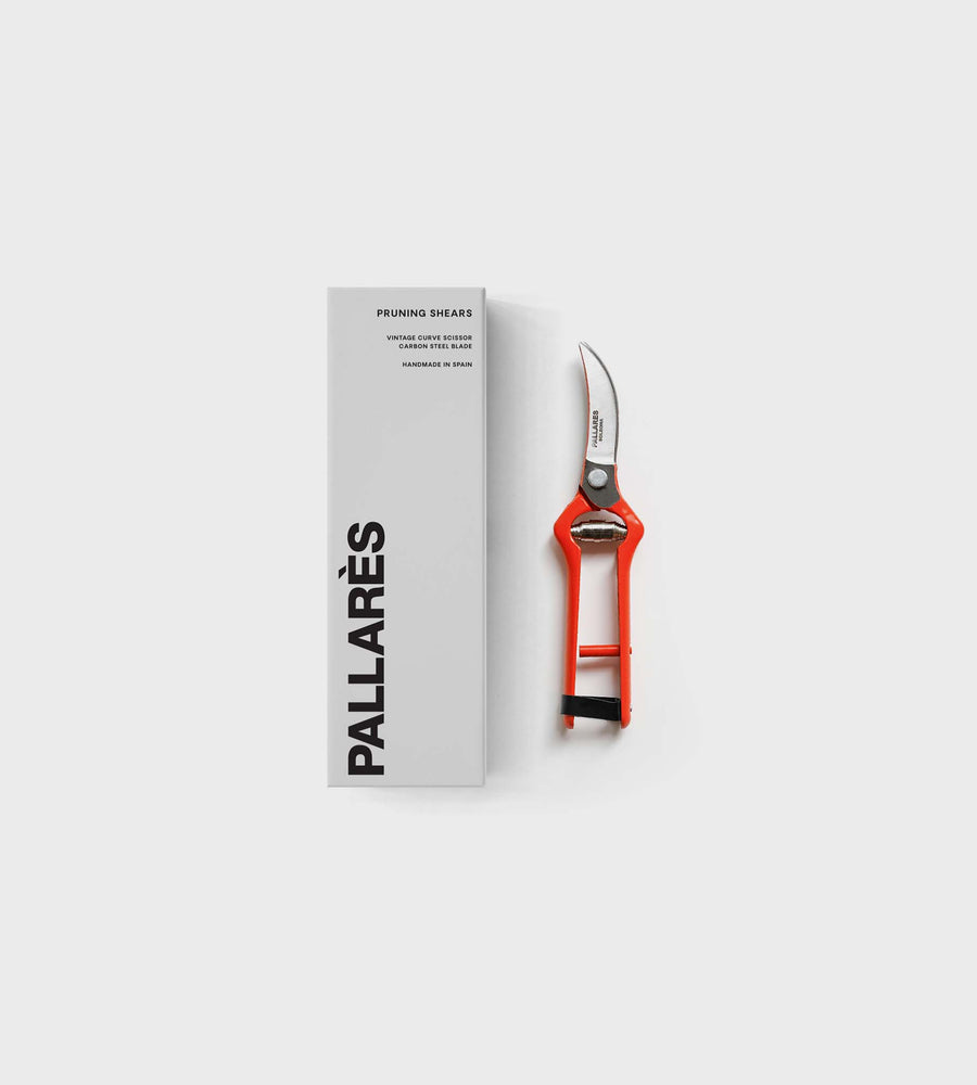 Pallares | Pruning Shears | Vintage Scissor Curve Style | Carbon Steel