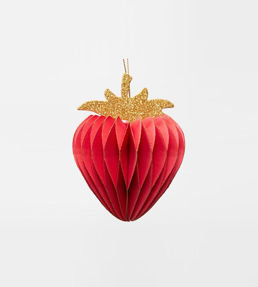 Paper Strawberry Hanging Decoration