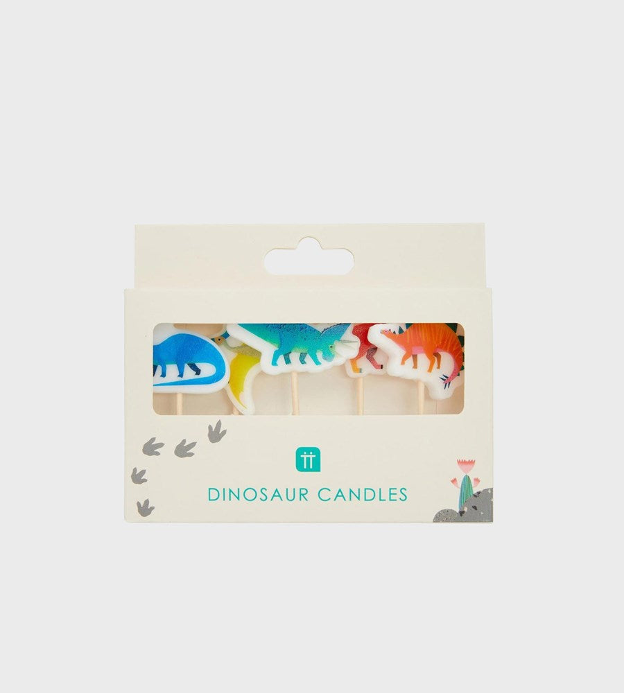 Party Dinosaur Shaped Candles | 5 Pack