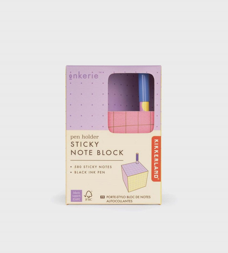 Pen Holder Sticky Note Block