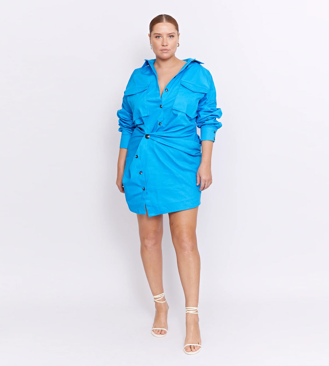 Pfeiffer | Forbes Mini Twist Dress | Blue