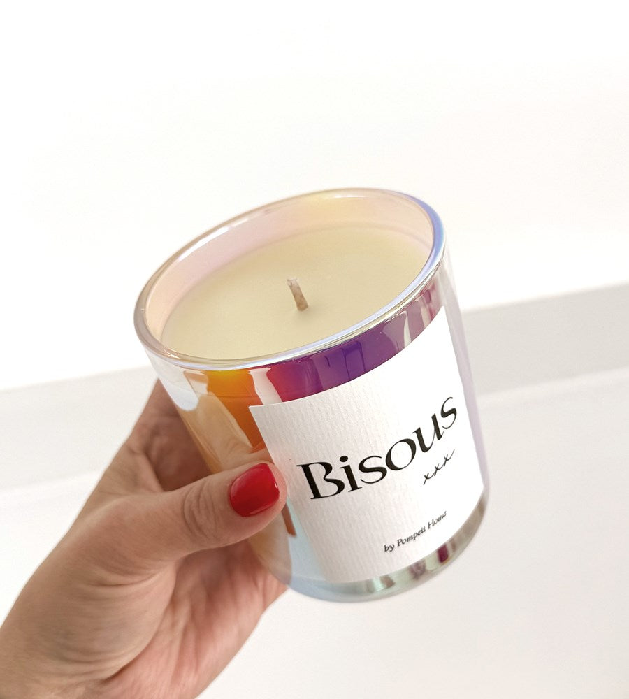 Pompeii I Bisous Candle I Holographic Rainbow