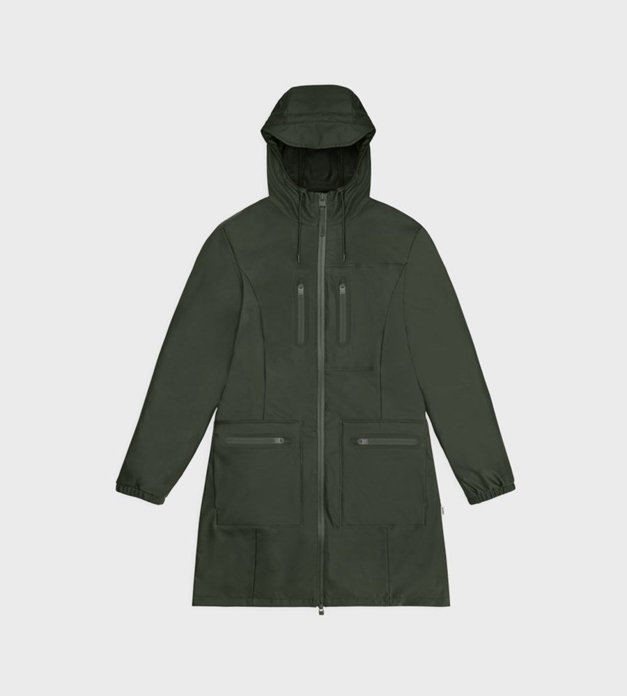 Rains | Cargo Curve Jacket | Green