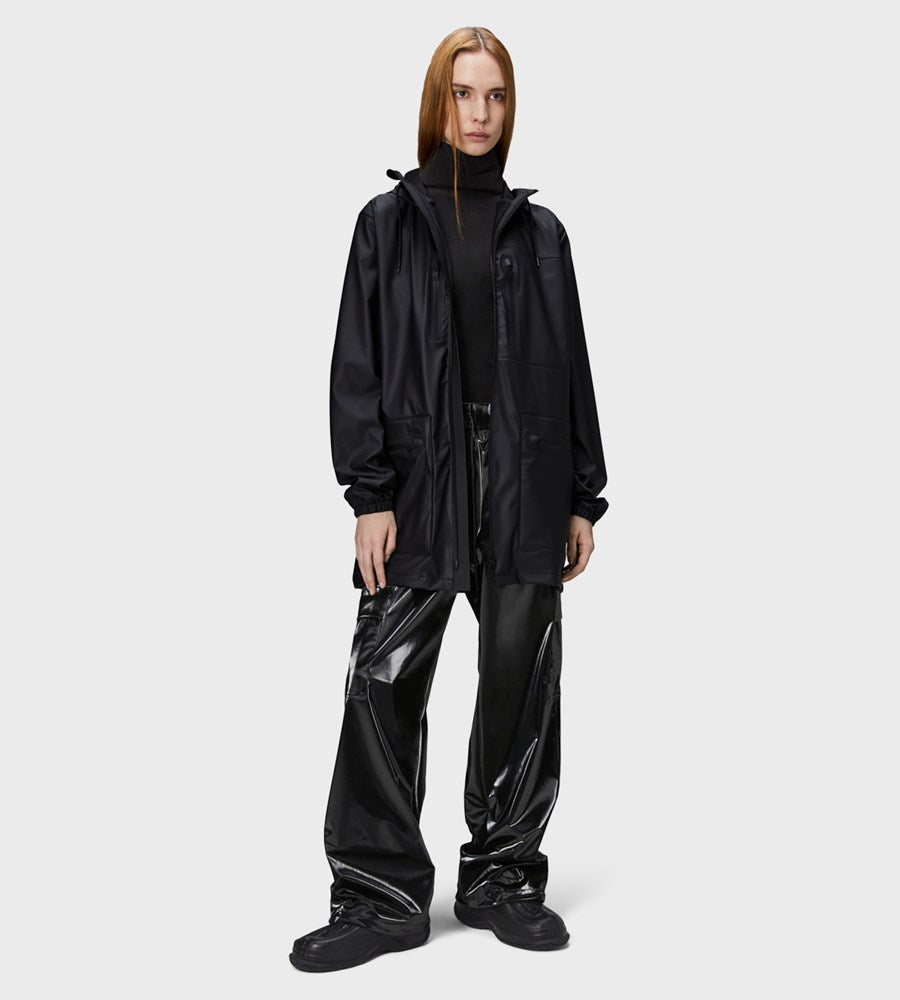 Rains | Cargo Long Jacket W3 | Black