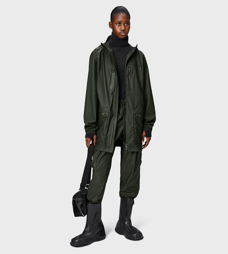 Rains | Cargo Long Jacket W3 | Green