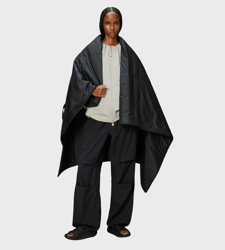 Rains I Carry Picnic Blanket W3 I Black