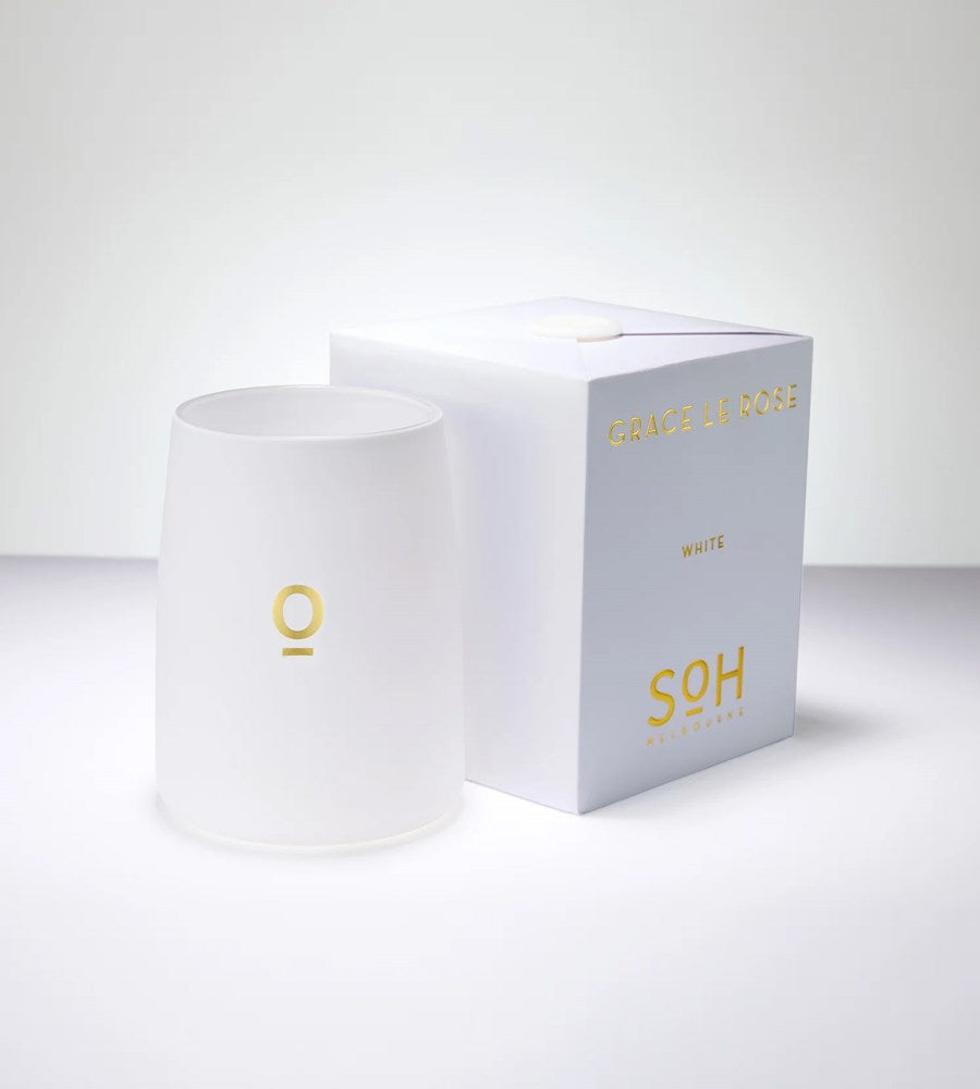 Scent of Home | Candle | Grace Le Rose | White Matte | 400g